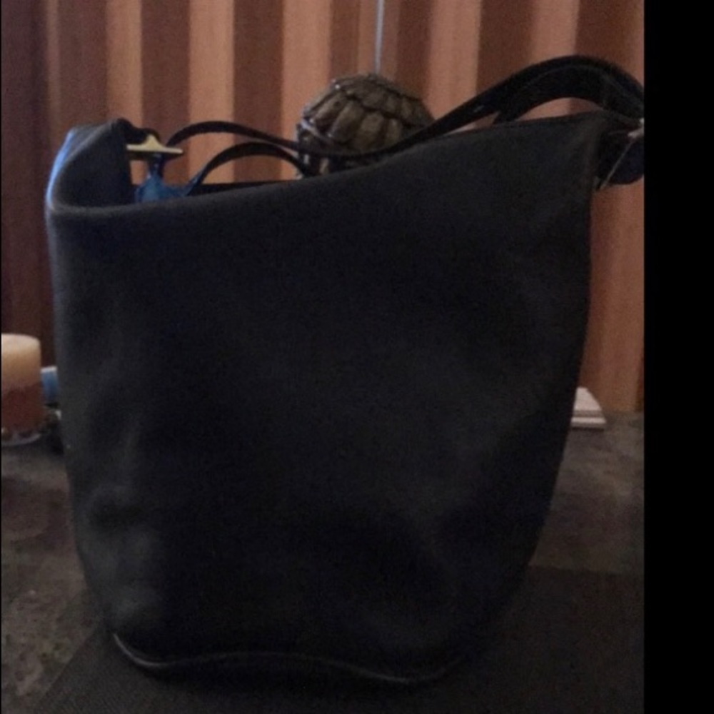 COPY - black bucket coach bag